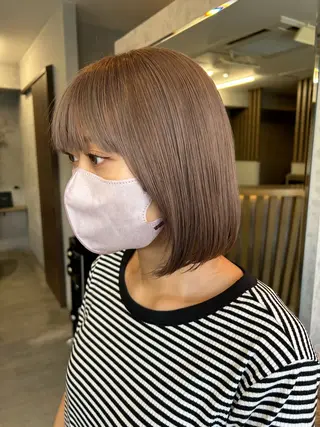 ミディアム カラー Haru/THREE …by velvetのヘアスタイル