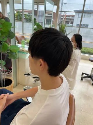 ショート メンズ 大宮｜メンズカット ダブルカラー｜パーマのヘアスタイル