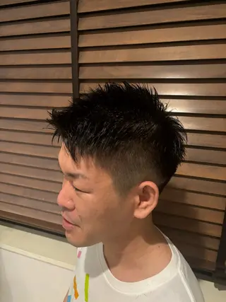 ショート メンズ レイヤーカット/艶髪 /パーマaikoのヘアスタイル