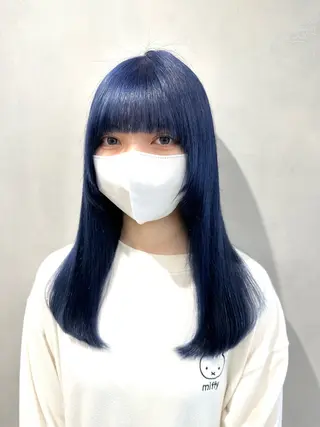 ロング カラー デザインカラー/パー マ🦖外岡咲希🦖のヘアスタイル