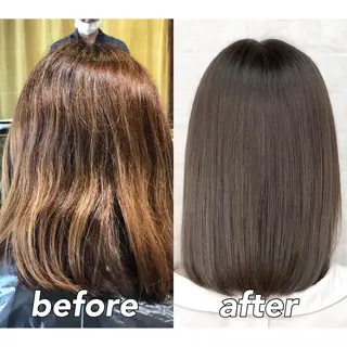 ミディアム カラー KIZU 髪質改善 オカルト怪談のヘアスタイル