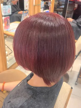 ショート カラー 透明感カラー🫧/ アレンジ/YUI🎀のヘアスタイル