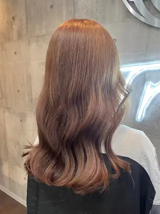 ロング カラー ヘアアレンジ 🐹ブリーチ/ボブ /韓国ヘア/蓮🐹のヘアスタイル