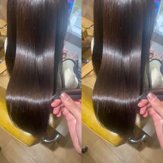 ロング カラー パーマ ヘアアレンジ 【暗め透明感カラー】 【インナー】小島良太のヘアスタイル