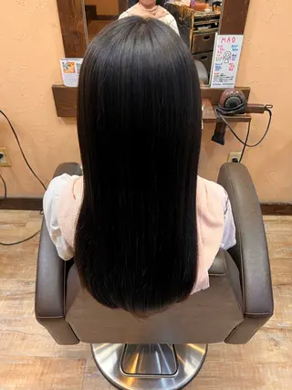 ロング 青木 舞佳のヘアスタイル