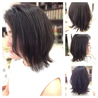 ミディアム いけだ ゆうのヘアスタイル