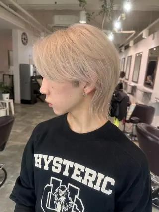ショート カラー メンズ 【バレイヤージュ】 kentoのヘアスタイル
