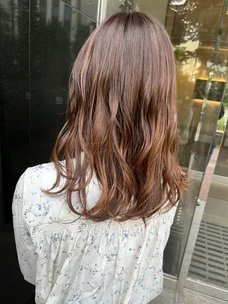 ミディアム カラー 髪質改善美容室Lust所属・美容室Lust💚 嶋崎　鷹のヘアスタイル