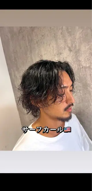 ミディアム パーマ メンズ パーマ特化美容師 🔥Shinoのヘアスタイル