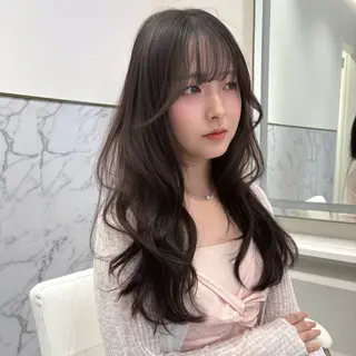 ロング カラー ParveMix🎀 稲垣詞葉のヘアスタイル