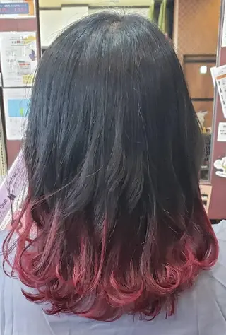 ミディアム 山田 一輝のヘアスタイル