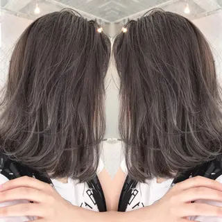 ミディアム カラー ヘアアレンジ BANK'S hair所属・💐ケラチン 髪質改善寺坂雄飛💐のヘアスタイル