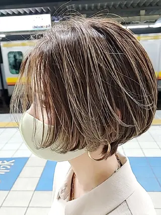 ショート カラー 社内カット講師・店長 菅原賢一のヘアスタイル