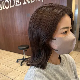 ミディアム カラー ユウナ /難波/ 推し活美容師のヘアスタイル