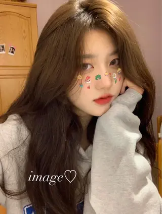 ロング カラー ヘアアレンジ マツエク・マツパ 🐈⬛韓国ヘア カノン♥️のヘアスタイル