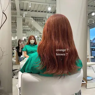 ロング カラー 峯崎 葵のヘアスタイル