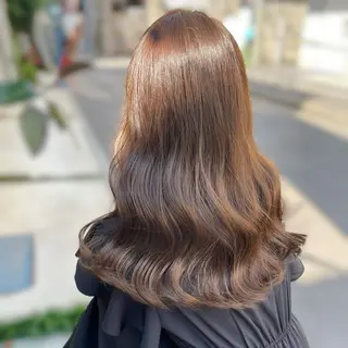 ロング カラー kana ブリーチなしカラー✨のヘアスタイル