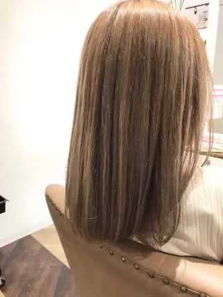 セミロング カラー 藤川 克己のヘアスタイル