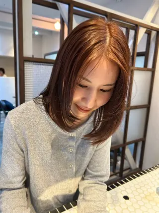 ミディアム MOMOKA💫 YARD【学芸大学】のヘアスタイル