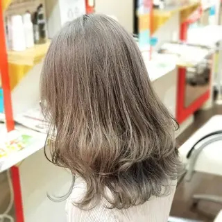 ミディアム カラー 植田 /エクステ /ブリーチ/髪質改善のヘアスタイル