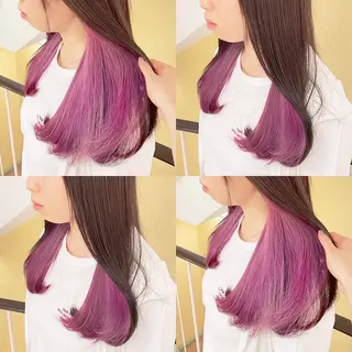 カラー 渋谷:インナーカラー ／🍒エリカ🍒のヘアスタイル