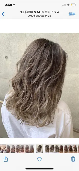 ロング カラー box mico. mutsumiのヘアスタイル