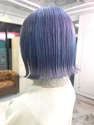 ショート カラー ヘアアレンジ 🧨ブリーチー×ボブ レイヤー💎じゅえるのヘアスタイル