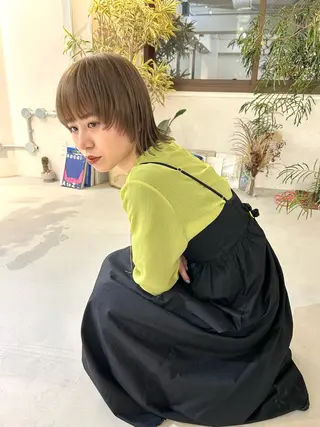 ミディアム FavyS所属・平田 りくのヘアスタイル