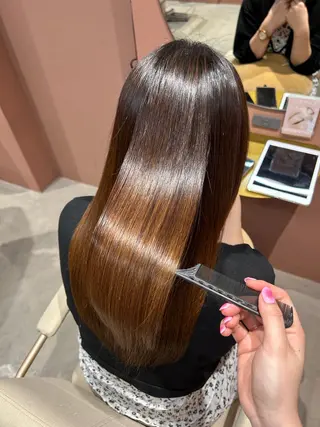 ロング 青野 になのヘアスタイル