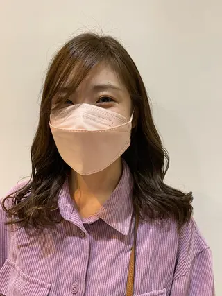 ミディアム カラー 大人かわいい×艶髪 🤍塩川のヘアスタイル