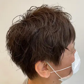 ミディアム カラー パーマ ヘアアレンジ メンズ キッズ マツエク・マツパ sara 荒井店のヘアスタイル