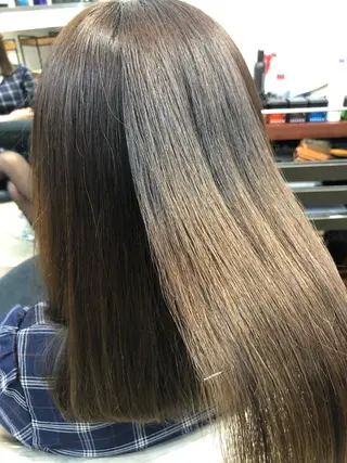 ロング コテ巻き風パーマ/ 髪質改善/河島恭平のヘアスタイル