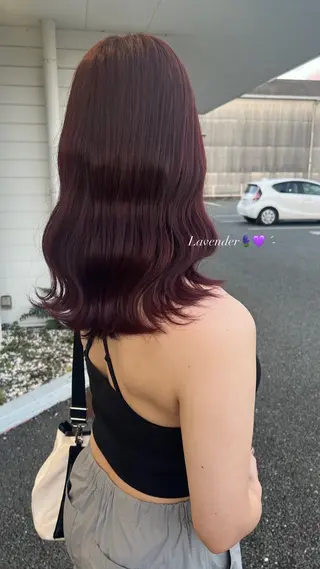 ロング カラー ヘアアレンジ 友田 未来のヘアスタイル