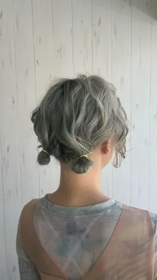 セミロング カラー 服部 沙弥佳のヘアスタイル