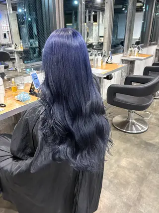 ロング カラー ハイトーン特化美容師 🌈ケアブリーチのヘアスタイル