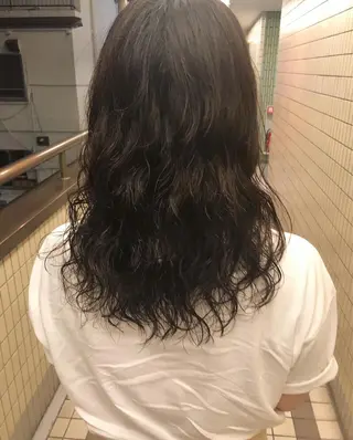 セミロング パーマ パーマ美容師 hanaのヘアスタイル