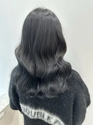 ミディアム カラー 🍓韓国ヘア レイヤ ーカット🍓笠原 葵のヘアスタイル