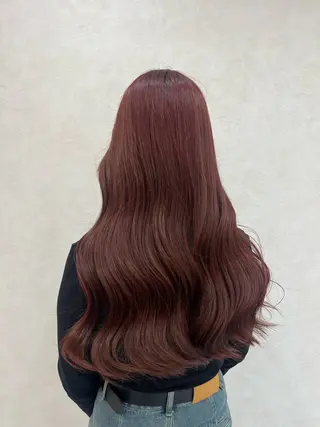 セミロング 韓国風🫧艶カラー 💟ran💟のヘアスタイル