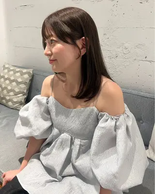 ミディアム 峯田 優花のヘアスタイル