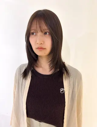 ミディアム 🧸レイヤー/ ボブ/あいり　🤎のヘアスタイル