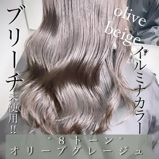 ロング カラー ヘアアレンジ ブリーチなし透明感カ ラー×韓国ヘア♡ヒデのヘアスタイル
