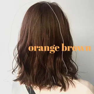 ミディアム カラー ヘアアレンジ 赤味消し.髪質改善 🌿𝘠𝘜𝘙𝘐のヘアスタイル