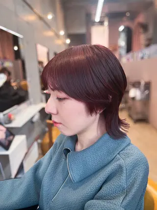 ミディアム カラー ルーツカラー/ デザインカラー/井川のヘアスタイル