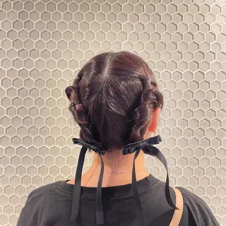 ショート 透明感🍨レイヤー ヘアセット/miyuのヘアスタイル