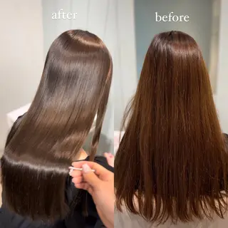 カラー 美髪縮毛矯正／ 髪質改善／海月のヘアスタイル