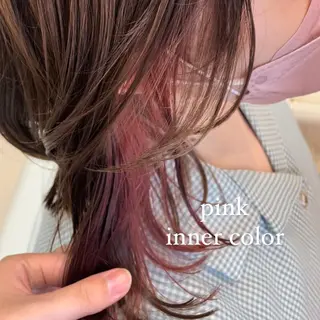 ミディアム カラー BiBi 藪 菜月のヘアスタイル