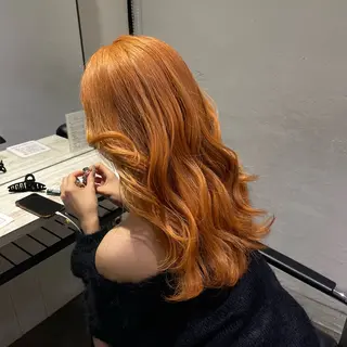 セミロング カラー ヘアアレンジ 海外/ハイトーン🪽 ☯️ami☯️のヘアスタイル