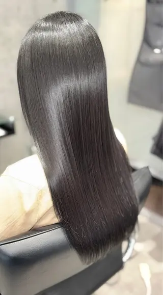 ロング カラー KenIchi施術者 1%未満ドライカットのヘアスタイル