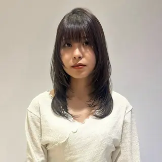 ロング カラー 透明感カラー/ くびれヘア/ユウユのヘアスタイル