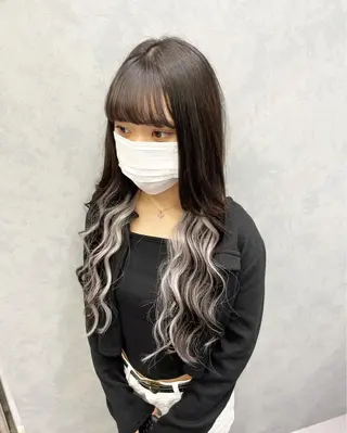 ロング カラー 🔗透明感カラー🔗 エクステ✂️はるちかのヘアスタイル